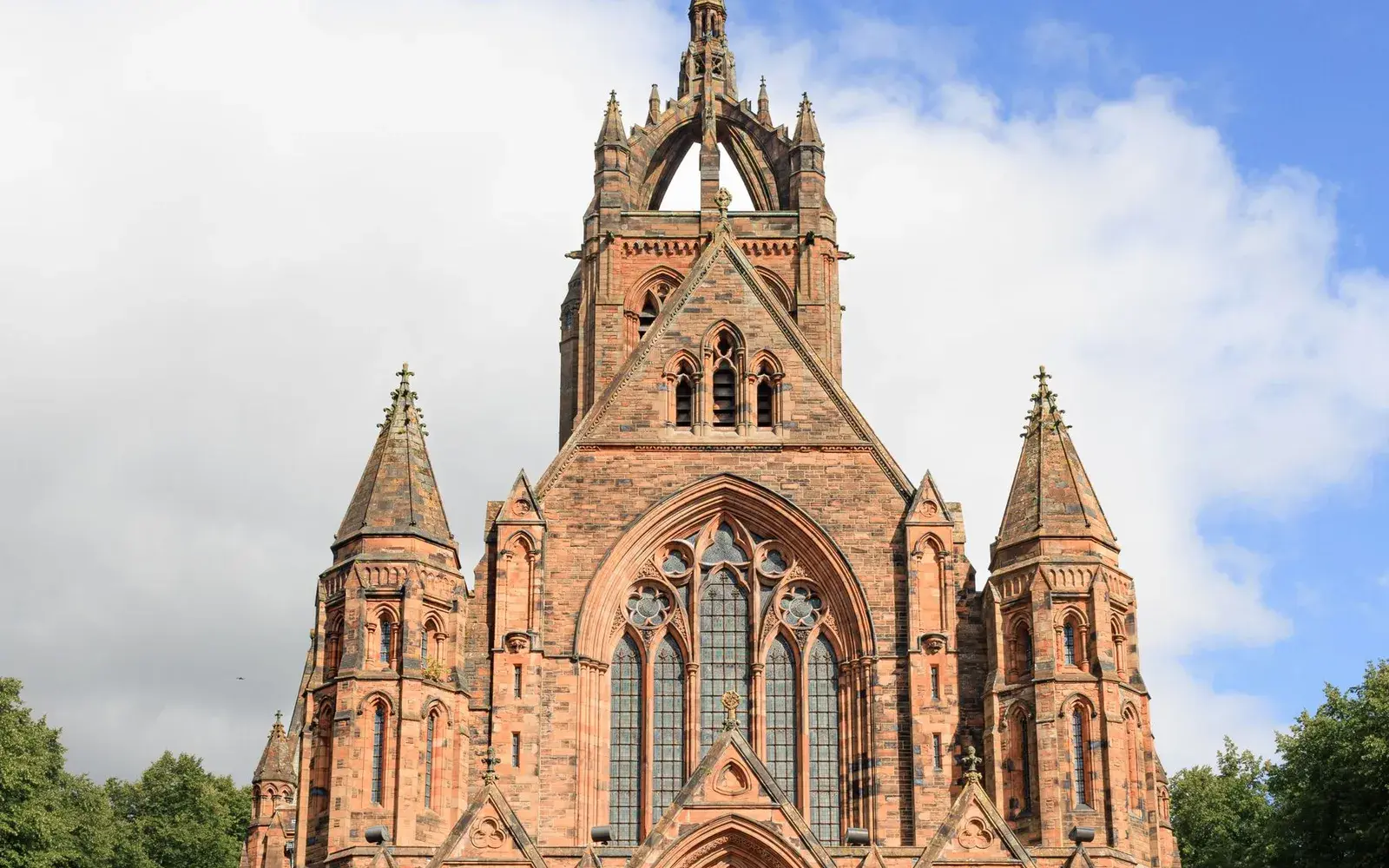 Paisley Abbey in Renfrewshire, a short drive from the area's farm shops around Glasgow Airport